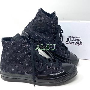 Converse 🔥SALE🔥 BLANK CANVAS Chuck 70 Hi NY Denim Punch Sneakers Women 159087C